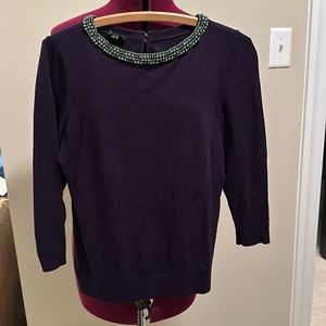 Talbots SP plum colored sweater